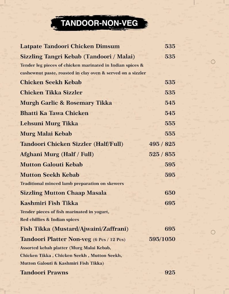 Menu Page 1